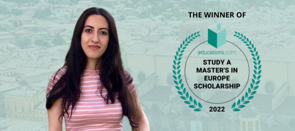 Winner of the Study A Master’s in Europe Scholarship 2022 by educations.com