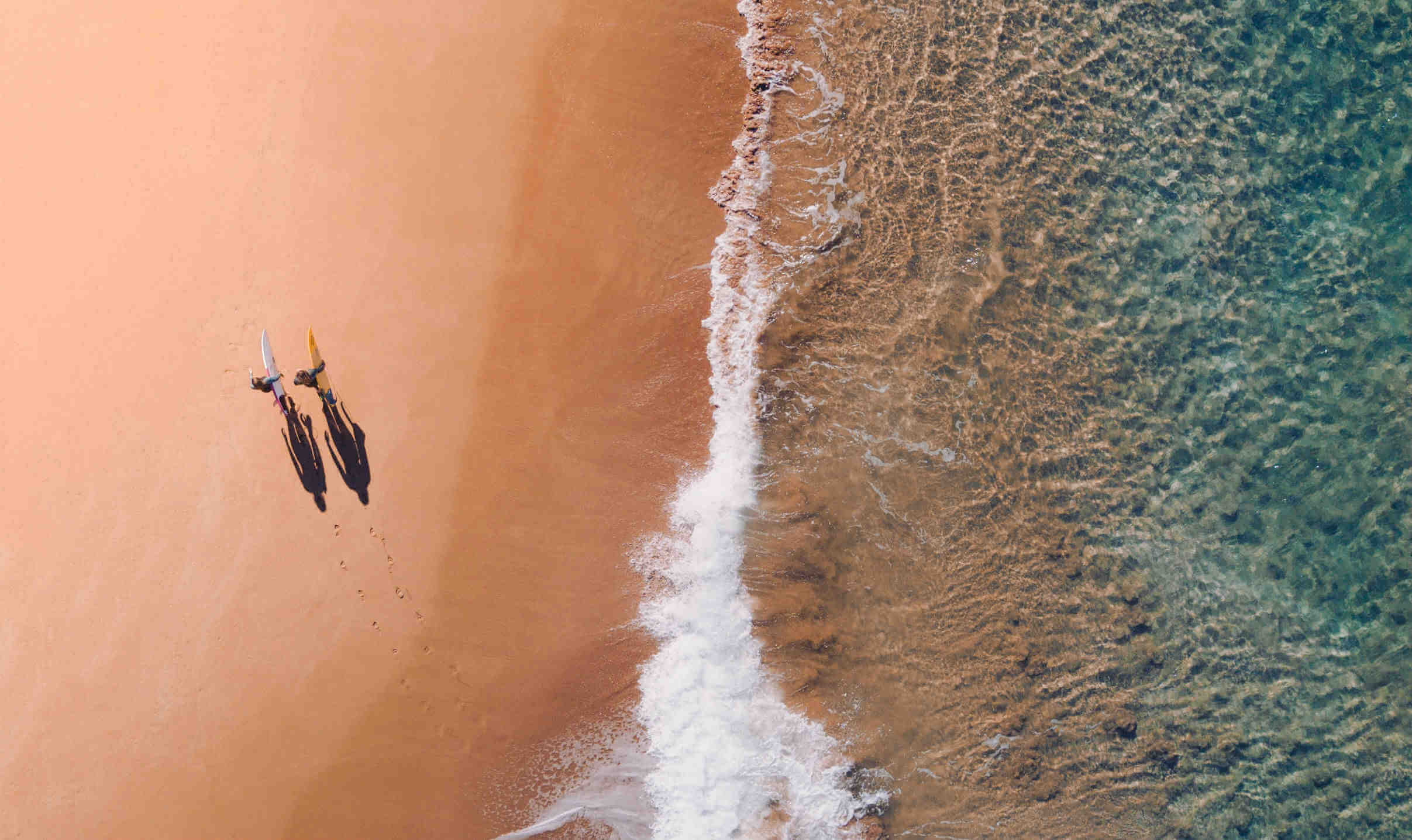 Surfers on Beach